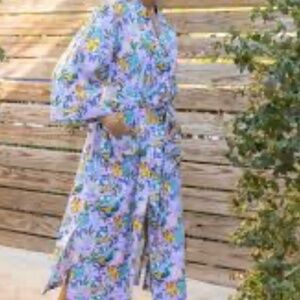 Printfresh Meowing Mermaids Robe 3x/4x NWT